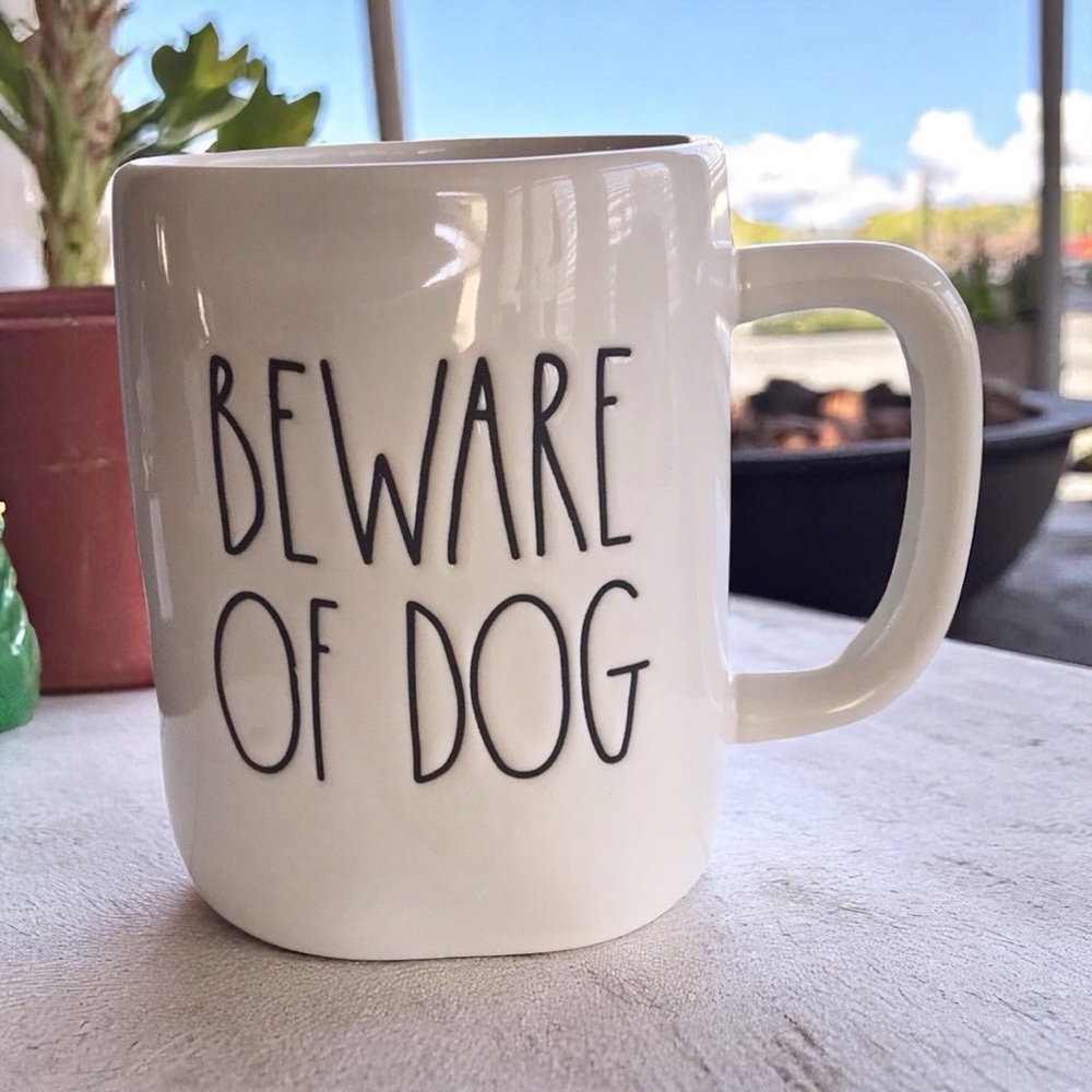 Rae Dunn Beware of Dog Mug